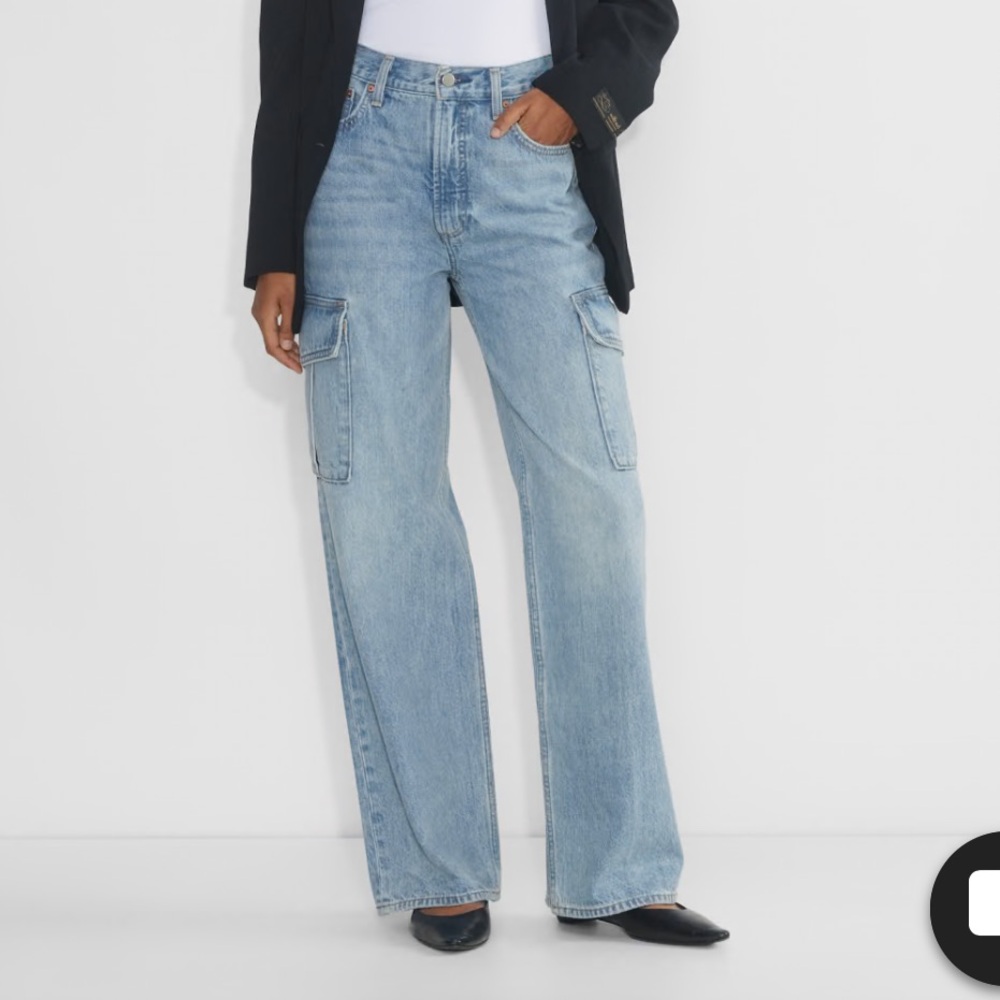 Denim Forum Farrah hi-rise Cargo Jeans